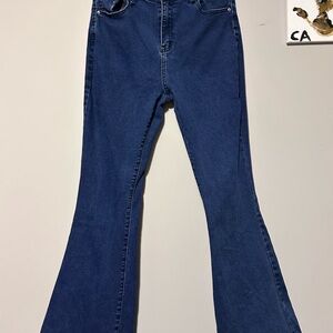 Classic Blue Flared Women Jeans
